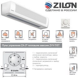 Электрическая тепловая завеса Zilon ZVV-1.5E18HP